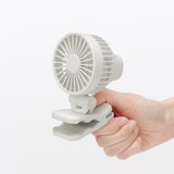 置いても使える　充電式クリップファン　ミニ