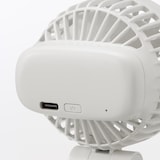 置いても使える　充電式クリップファン　ミニ