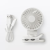 置いても使える　充電式クリップファン　ミニ