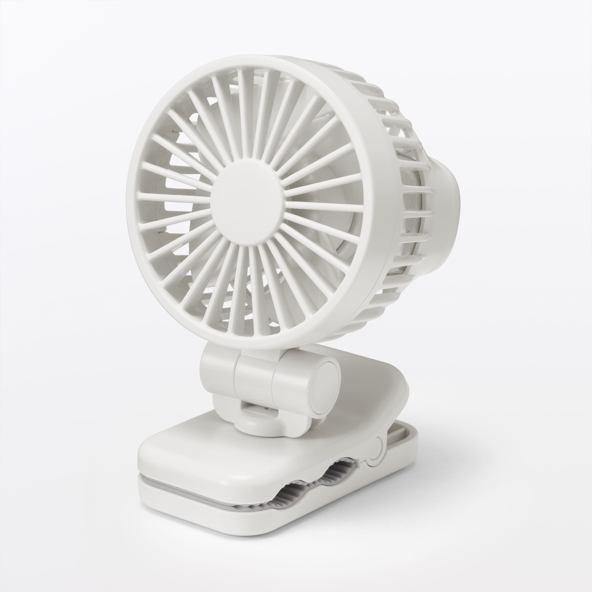 置いても使える　充電式クリップファン　ミニ