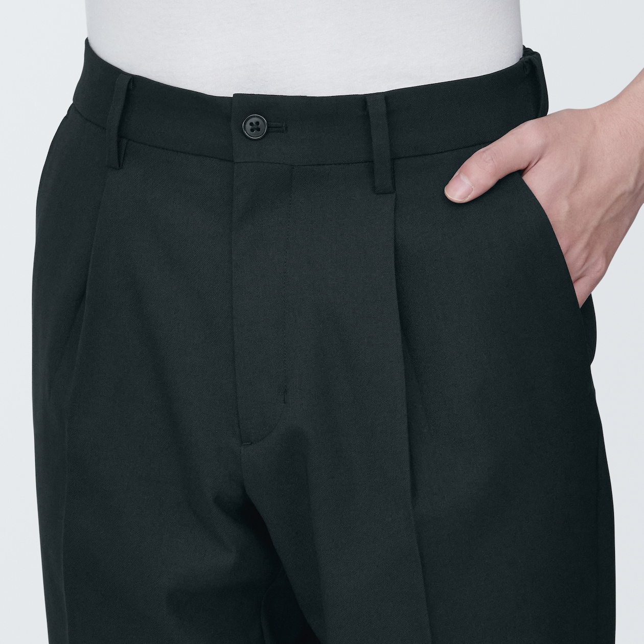 紳士　シワになりにくいストレッチワンタックパンツ【セットアップ】