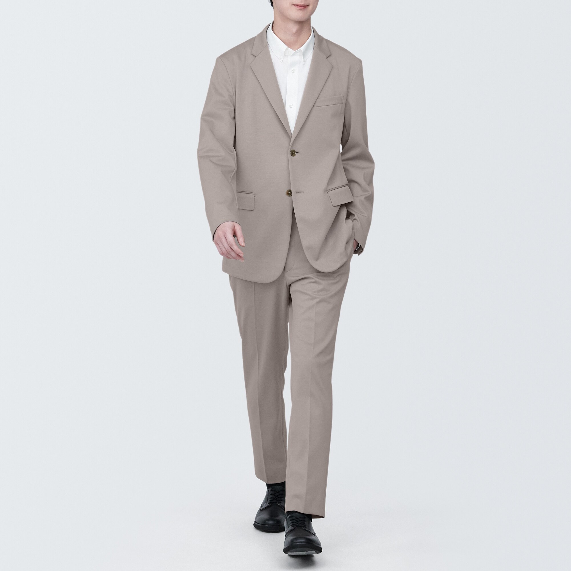 新品未使用品 MUJILABO 汚れが落ちやすい ノーカラージャケット