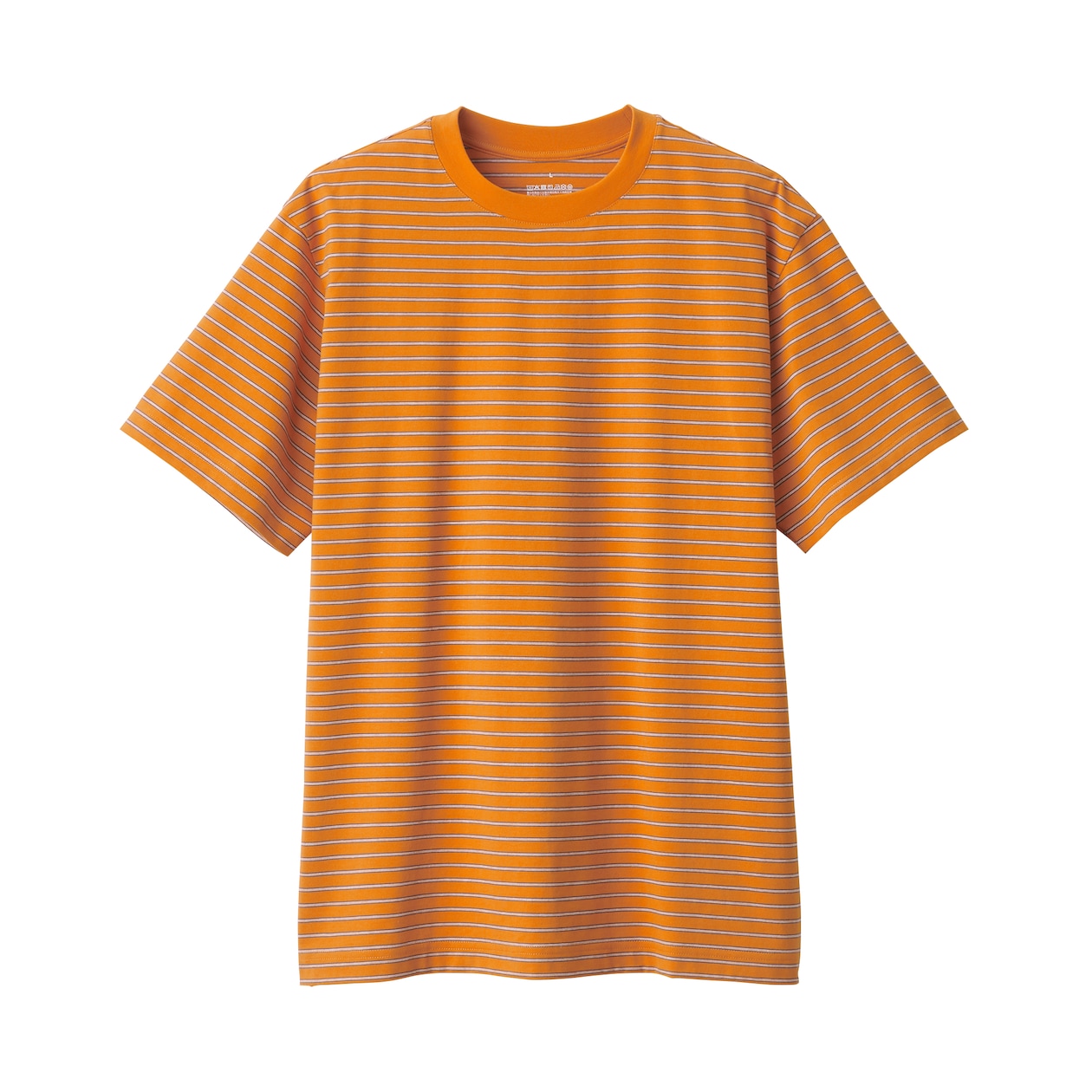 紳士　天竺編みクルーネック半袖Ｔシャツ（ボーダー）
