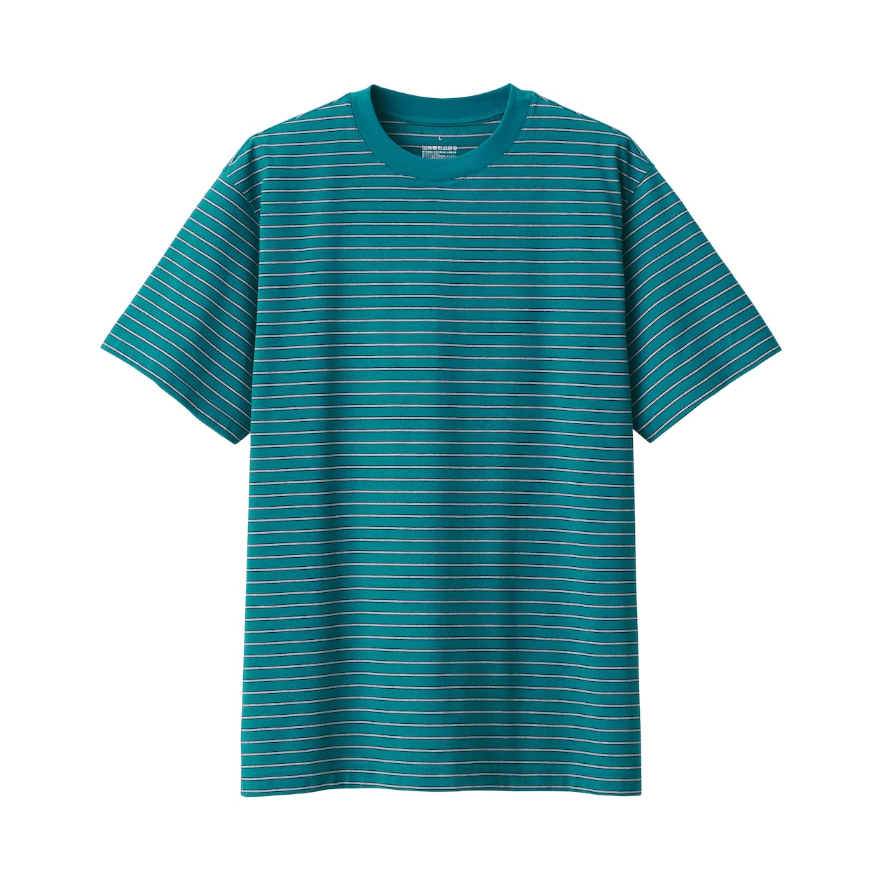 紳士　天竺編みクルーネック半袖Ｔシャツ（ボーダー）
