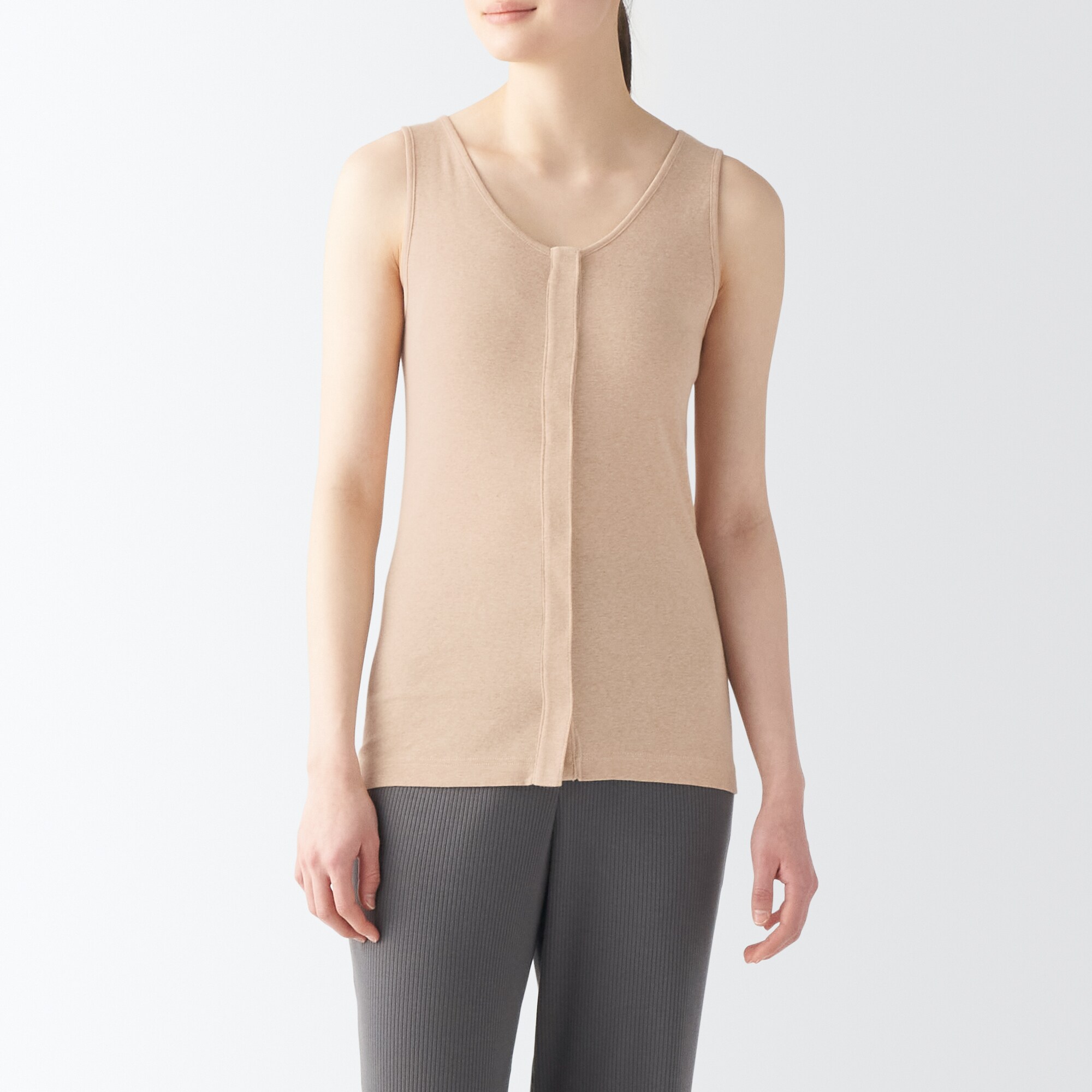 新品未開封】ローズプリントプリーツタンクトップ 無地タンクトップ(M