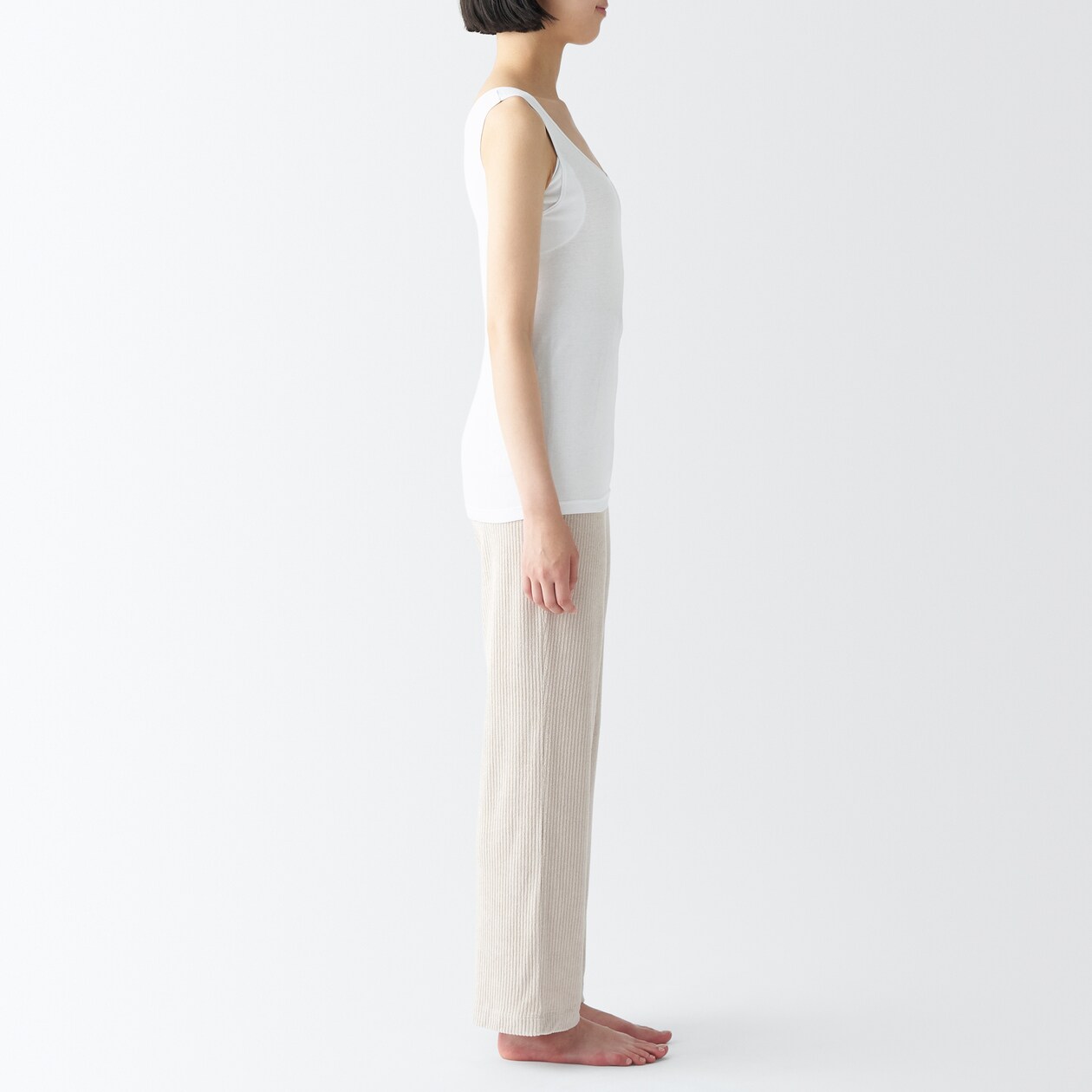 婦人　さらっと綿　汗取りパッド付きタンクトップ（2024年仕様）