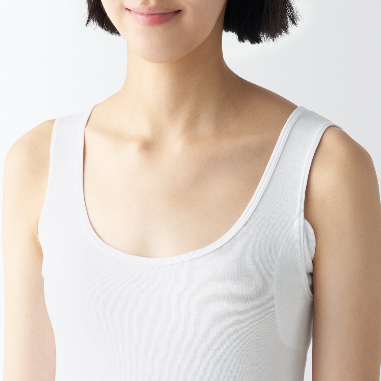 婦人　さらっと綿　汗取りパッド付きタンクトップ（2024年仕様）