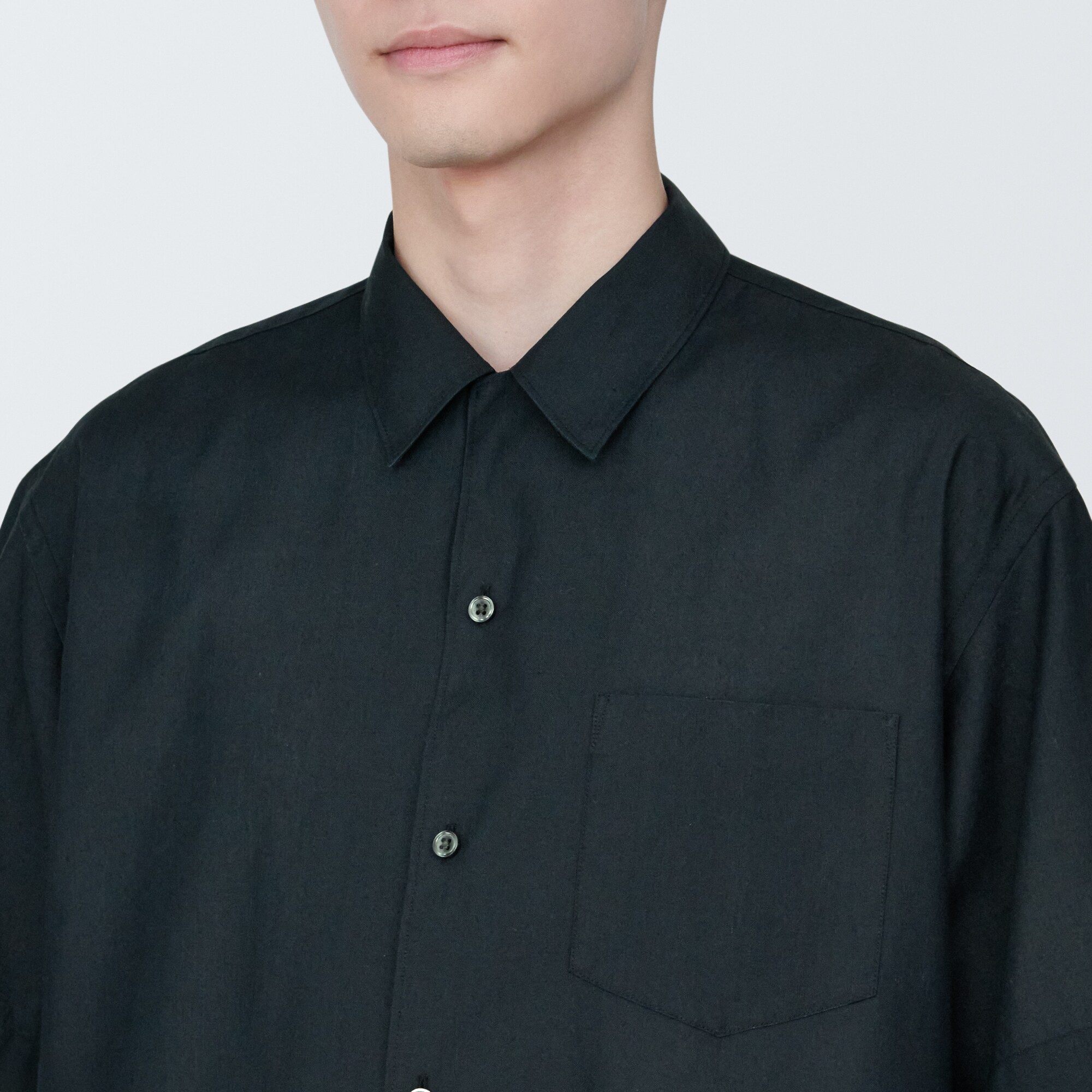 紳士 ヘンプ混半袖シャツ | 無印良品