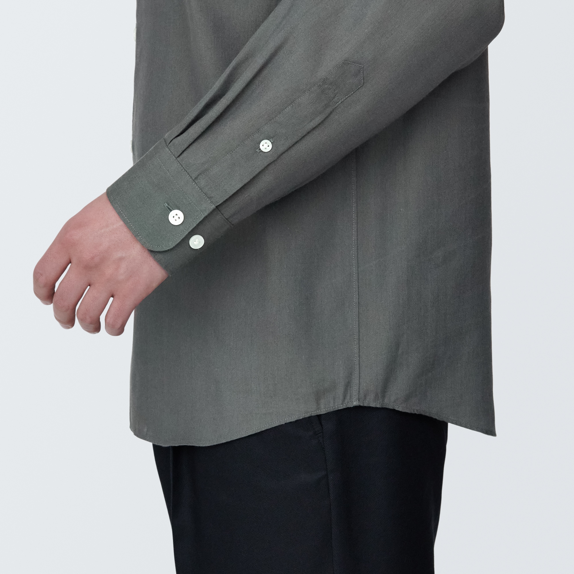 紳士 ヘンプ混長袖シャツ | 無印良品
