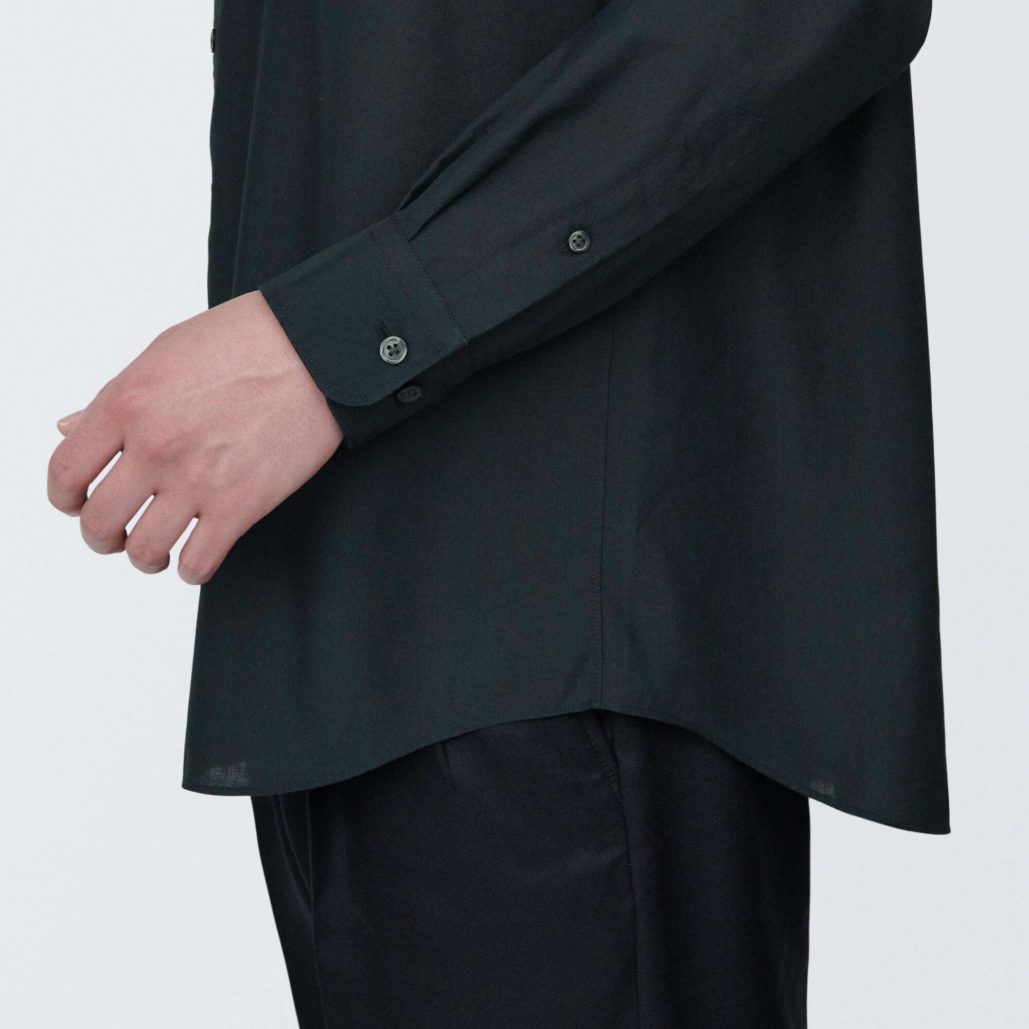 紳士 ヘンプ混長袖シャツ | 無印良品