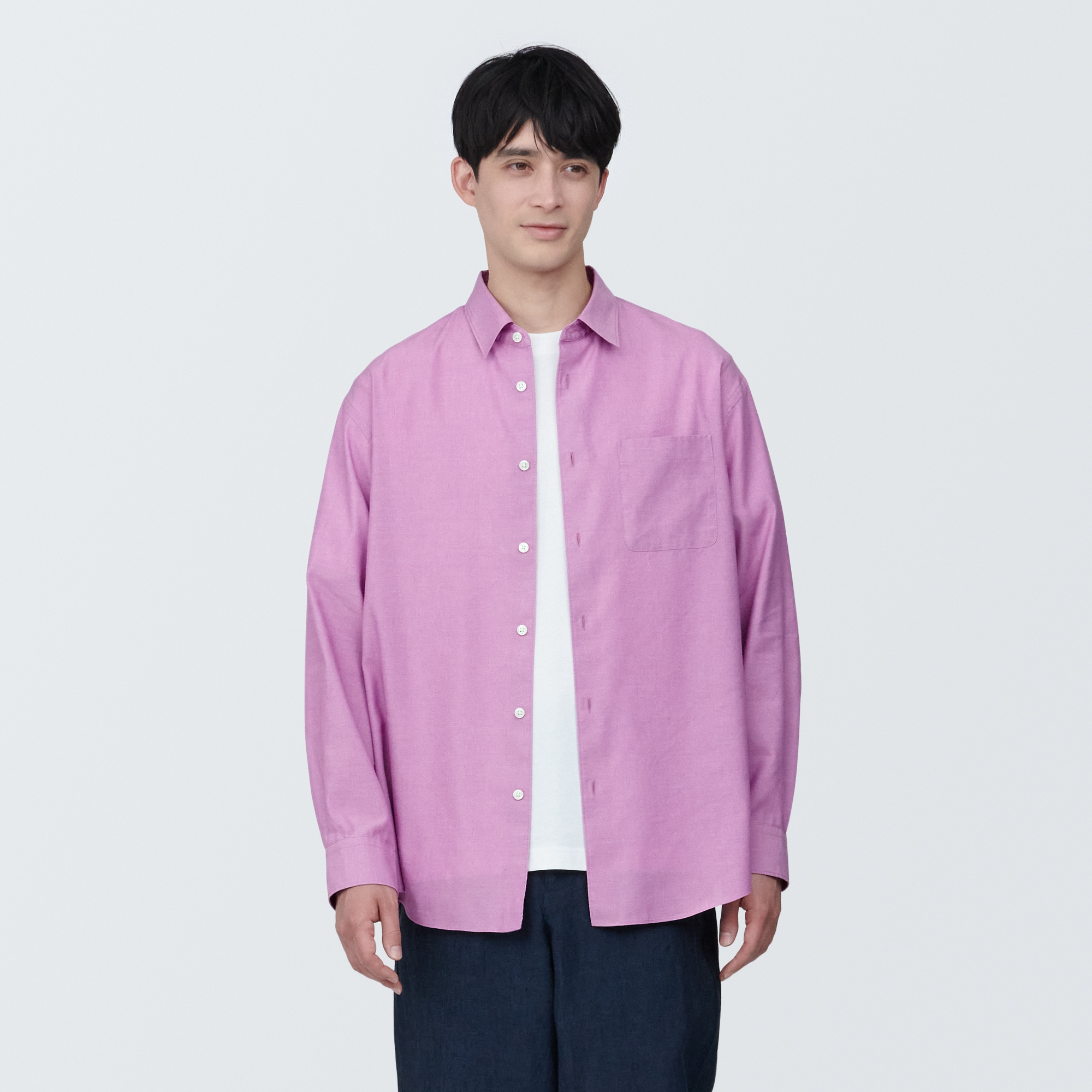 紳士 ヘンプ混長袖シャツ | 無印良品
