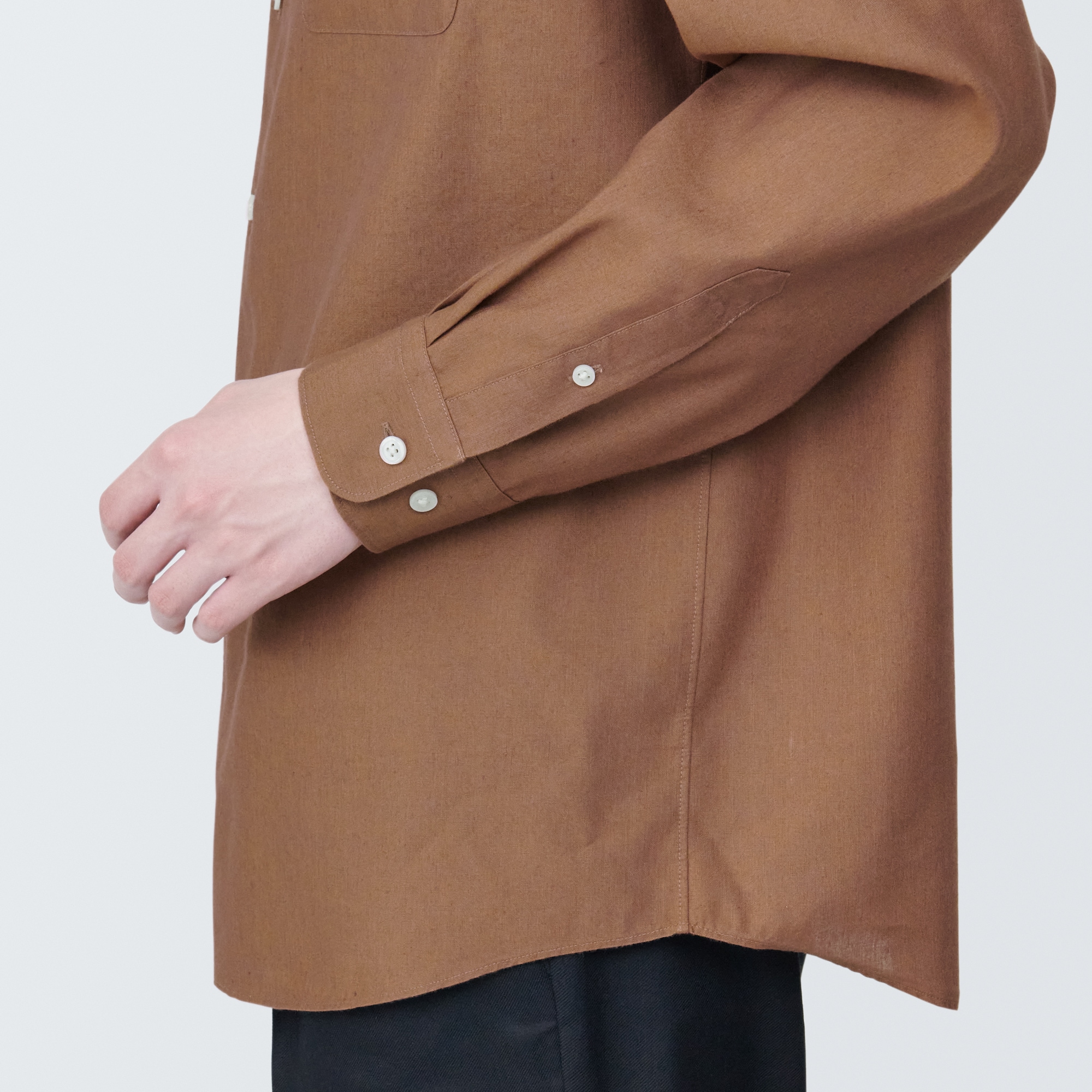 紳士 ヘンプ混長袖シャツ | 無印良品