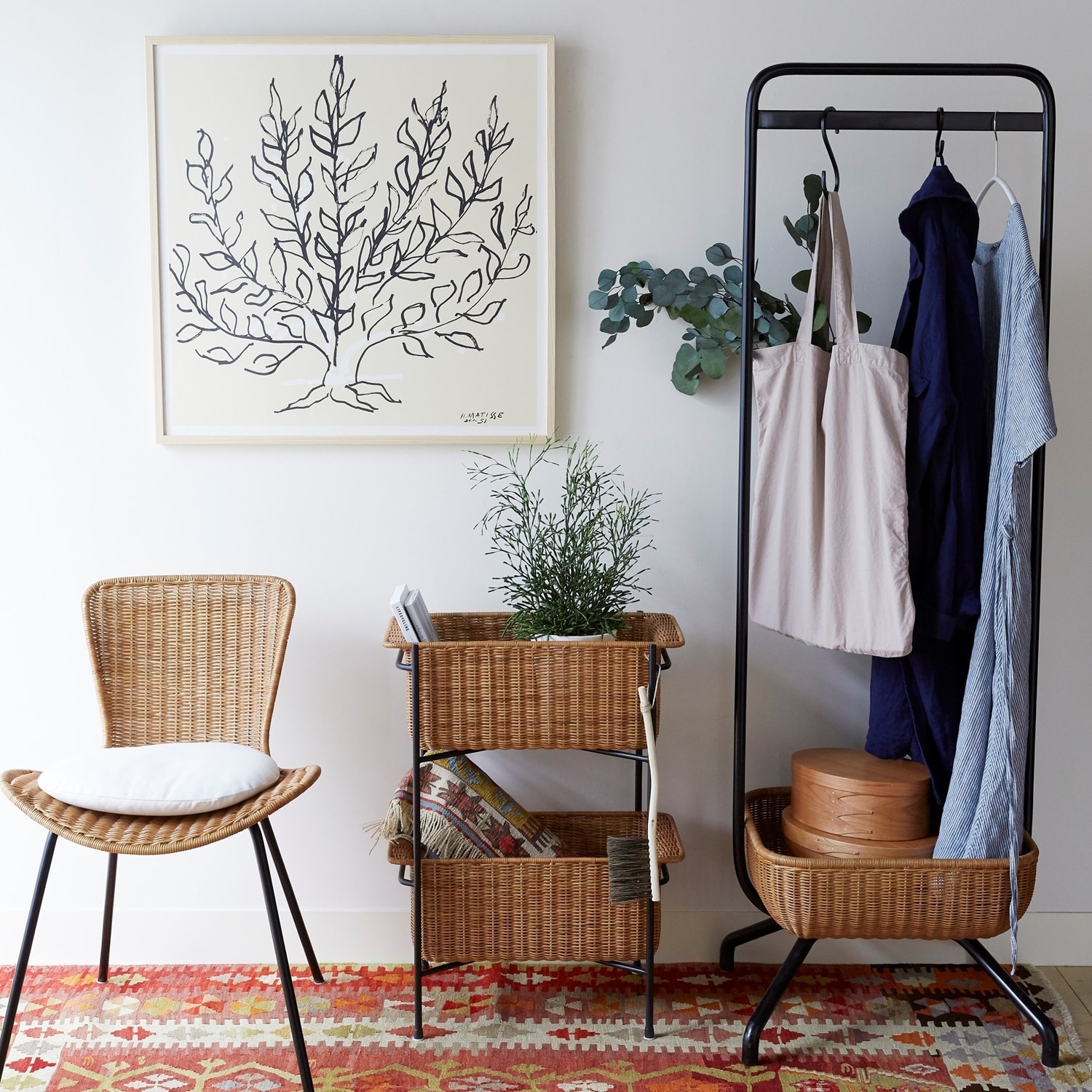 ［ＩＤＥＥ］アンリ・マティス　「低木」ナチュラルフレーム