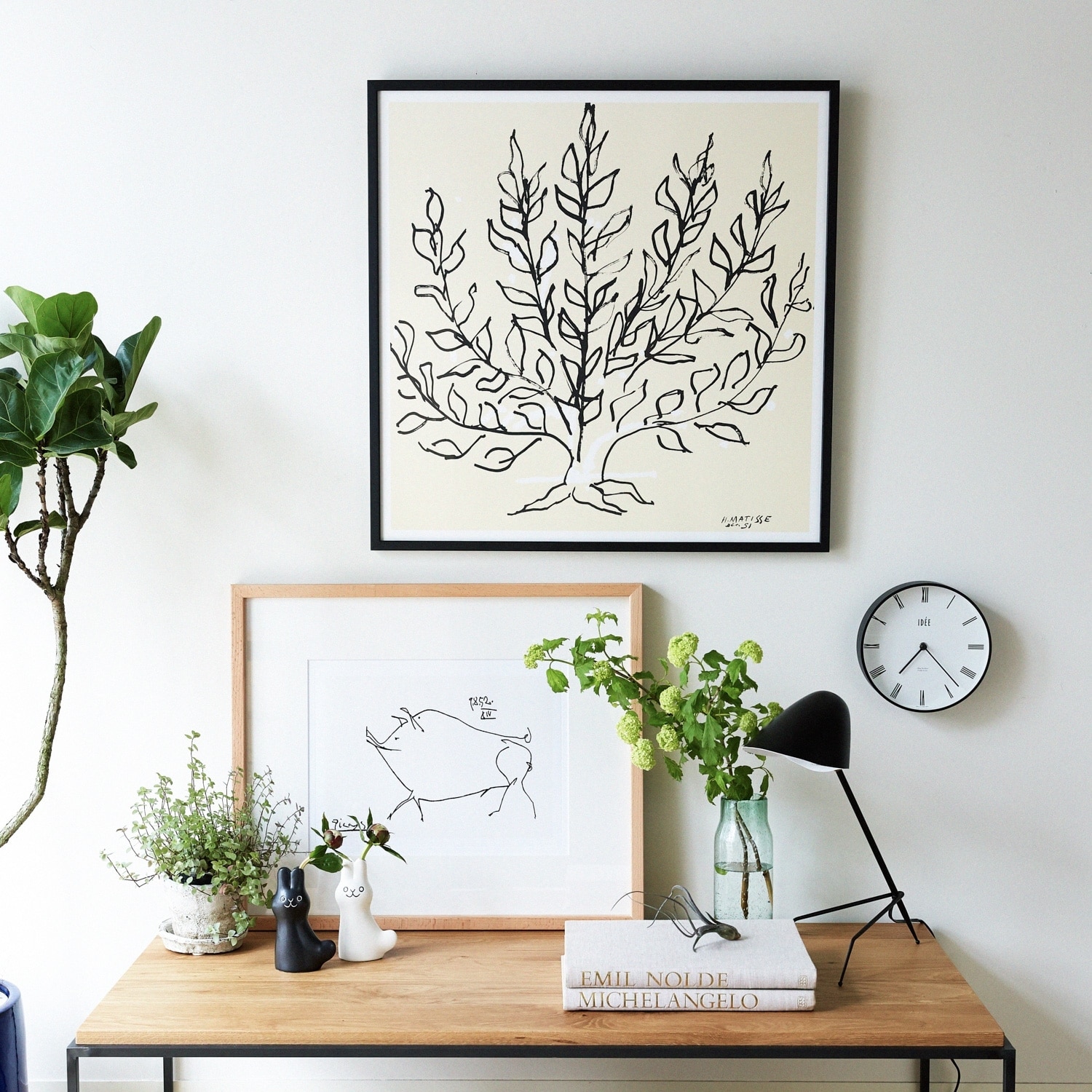 ［ＩＤＥＥ］アンリ・マティス　「低木」ブラックフレーム