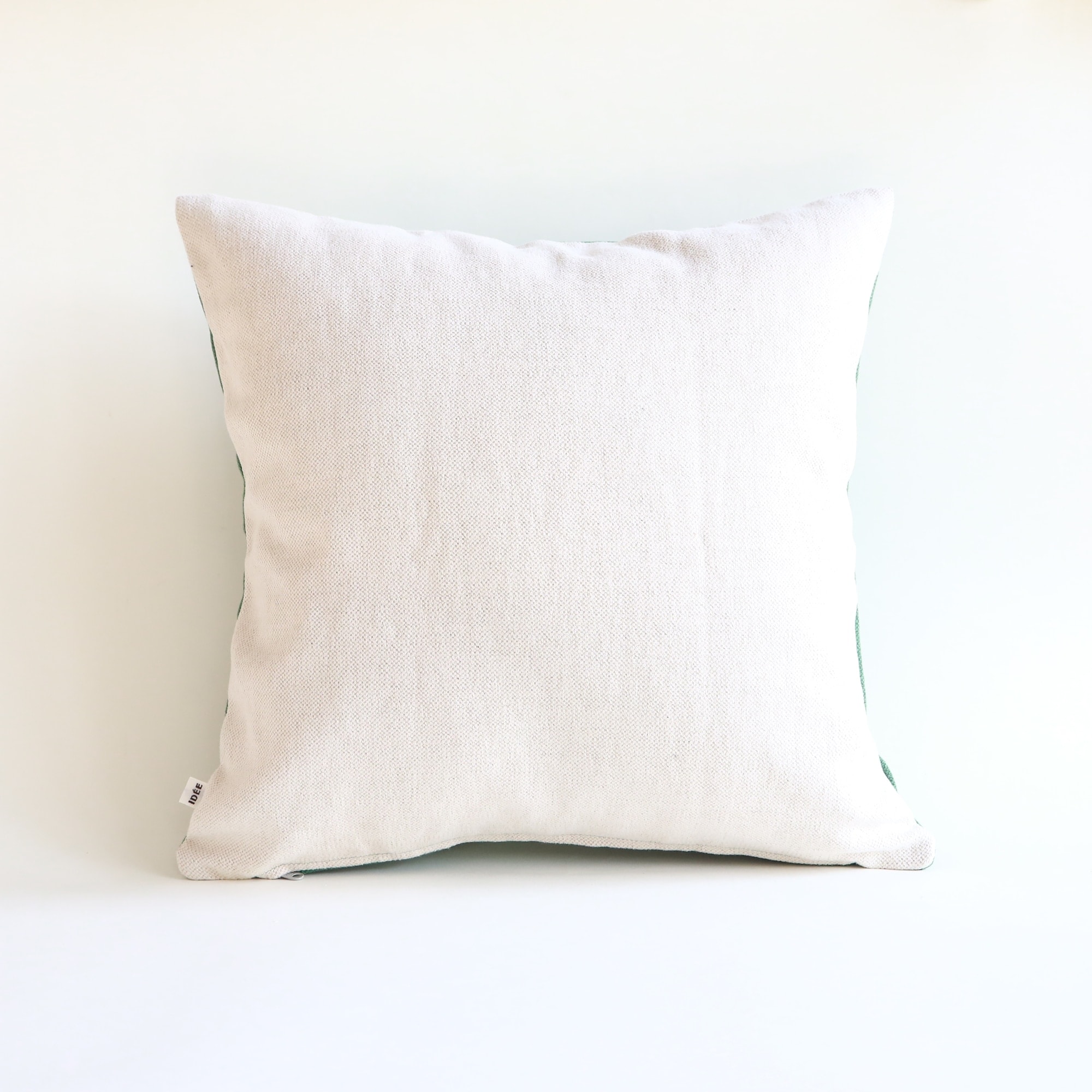［ＩＤＥＥ］カレイド　クッションカバー　４０ｃｍ角　フォレスト×アイボリー