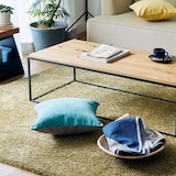 ［ＩＤＥＥ］カレイド　クッションカバー　４５ｃｍ角　コーラル×ベージュ