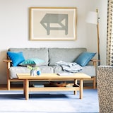 ［ＩＤＥＥ］カレイド　クッションカバー　４０ｃｍ角　コースト×リネンツイード