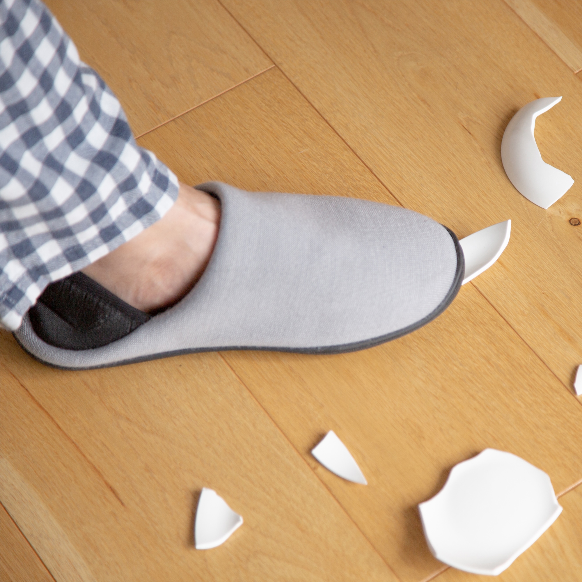 いつものもしも防災スリッパかかと付き