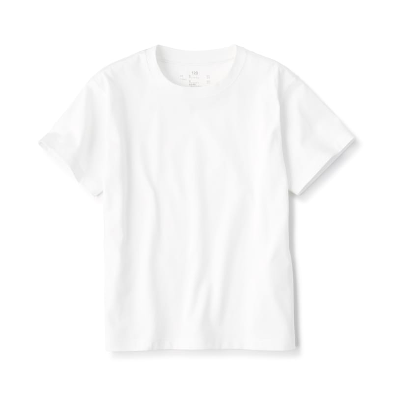 キッズ　クルーネック半袖Ｔシャツ　無地