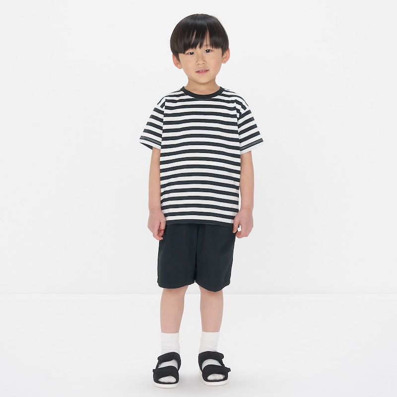 キッズ　クルーネック半袖Ｔシャツ　ボーダー