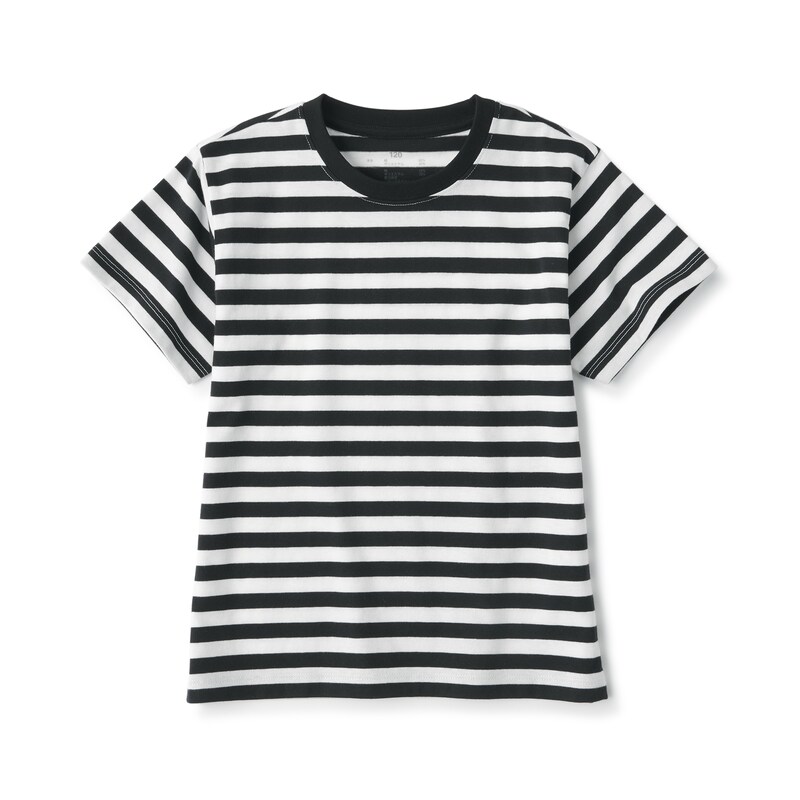 キッズ　クルーネック半袖Ｔシャツ　ボーダー