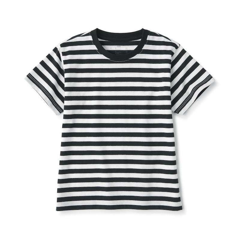 キッズ クルーネック半袖Tシャツ ボーダー | 無印良品