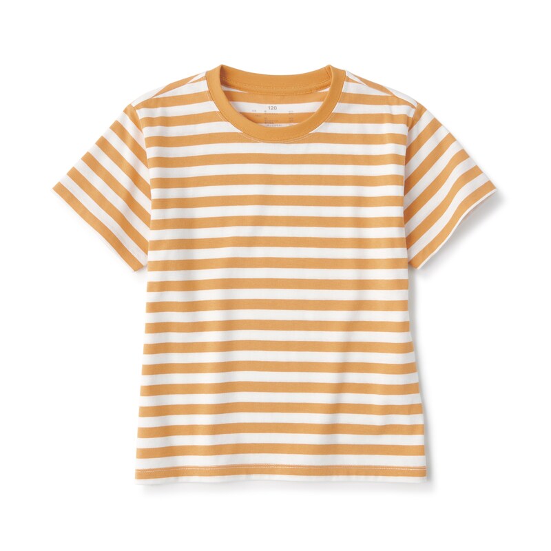 キッズ クルーネック半袖Tシャツ ボーダー | 無印良品