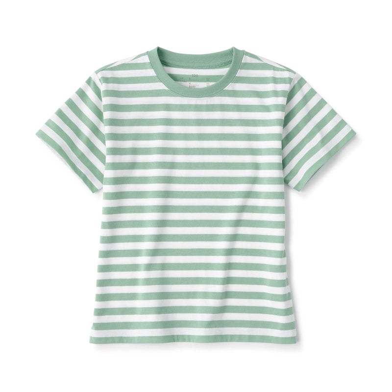 キッズ クルーネック半袖Tシャツ ボーダー | 無印良品