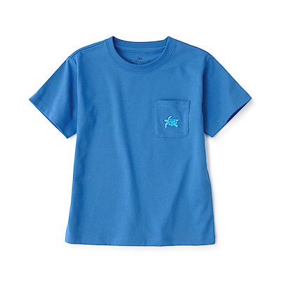 キッズ　刺繍入りポケット半袖Ｔシャツ