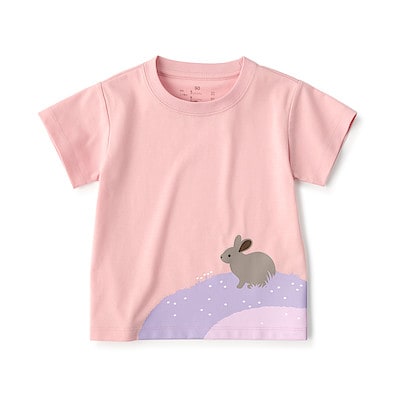 ベビー　あたまするっと　プリント半袖Ｔシャツ