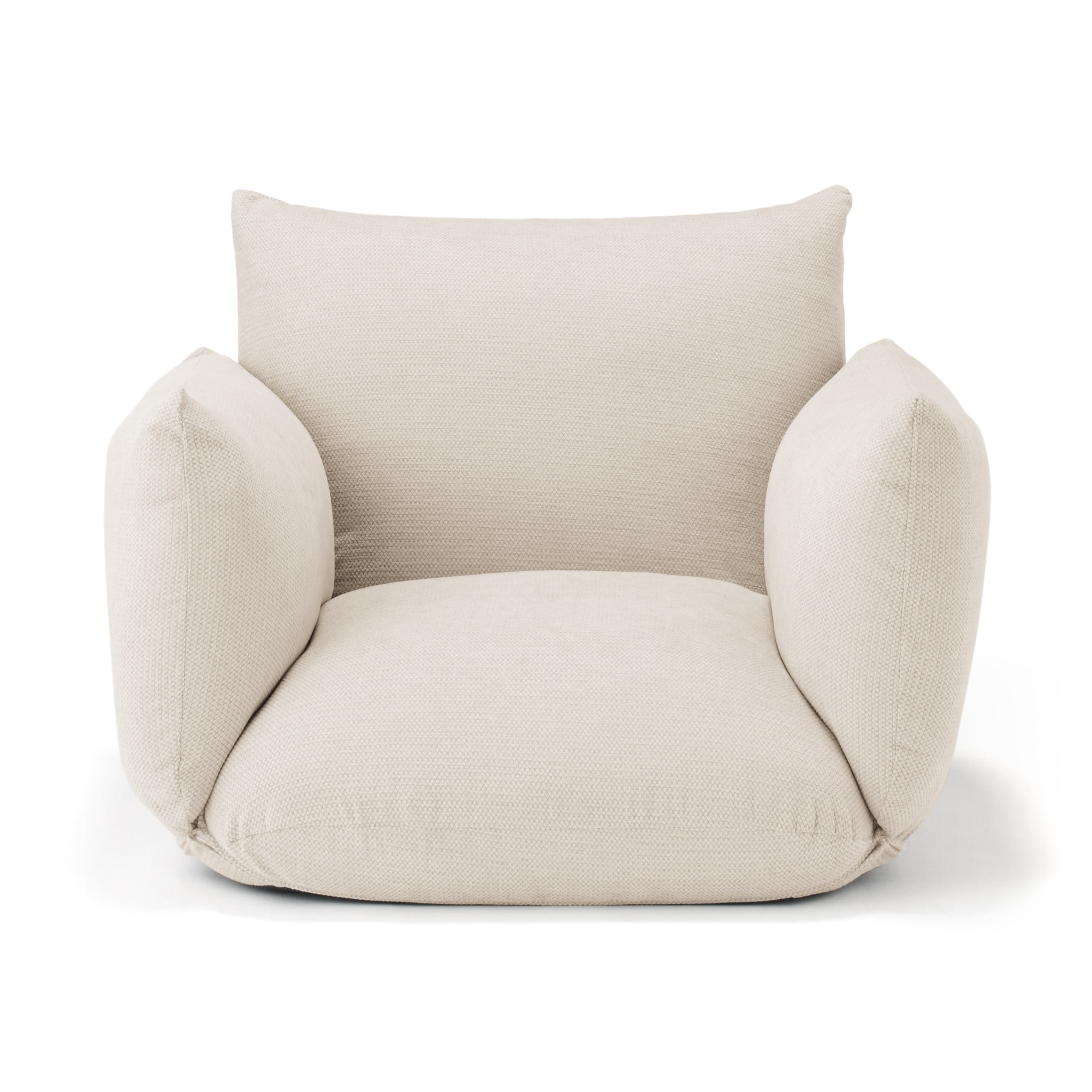 【パーツ】リクライニング　フロアソファ　１シーター用　替えカバー　ベージュ