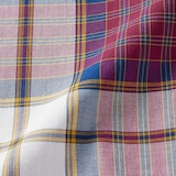 紳士　マドラスチェックボタンダウン半袖シャツ