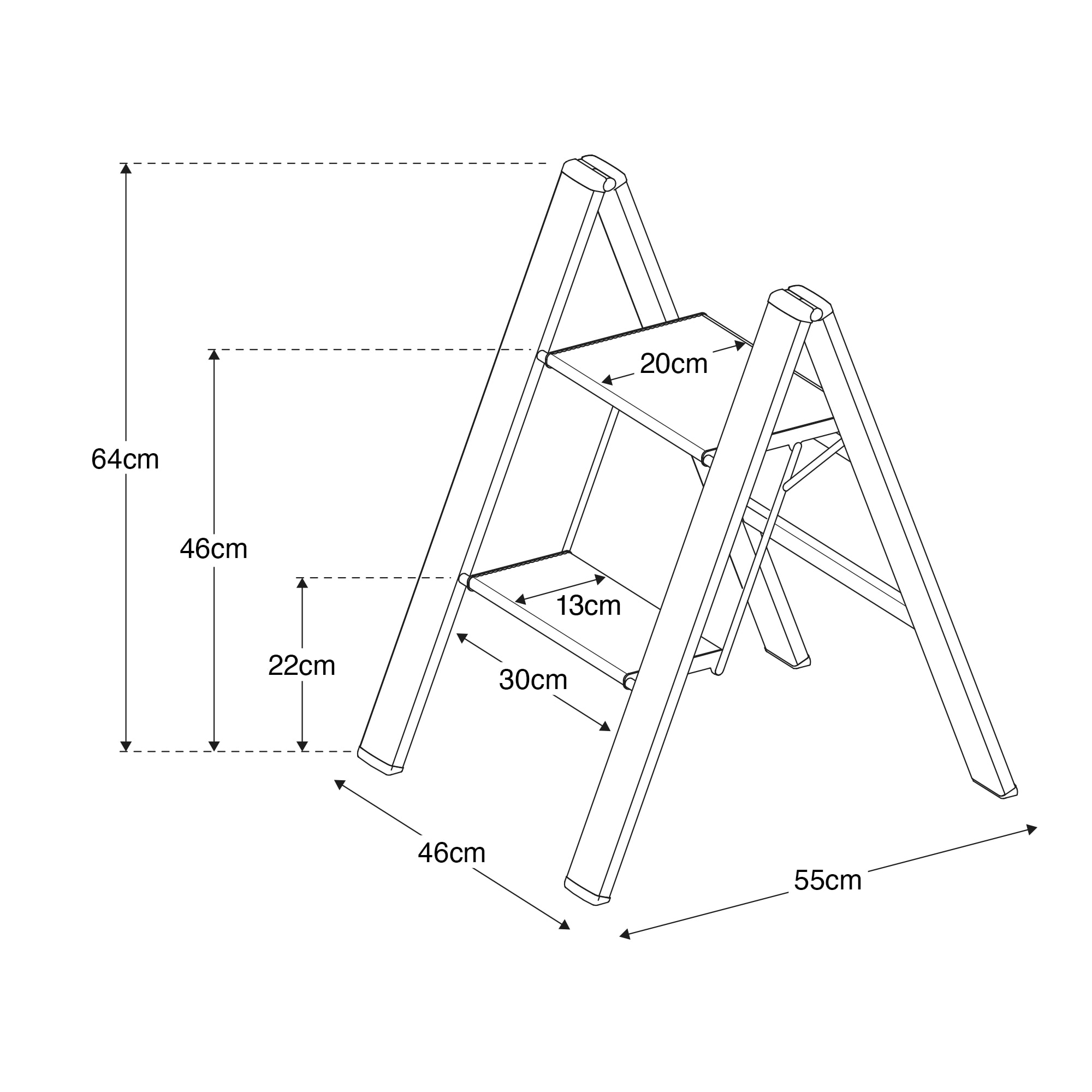 アルミ　　踏み台　２段　