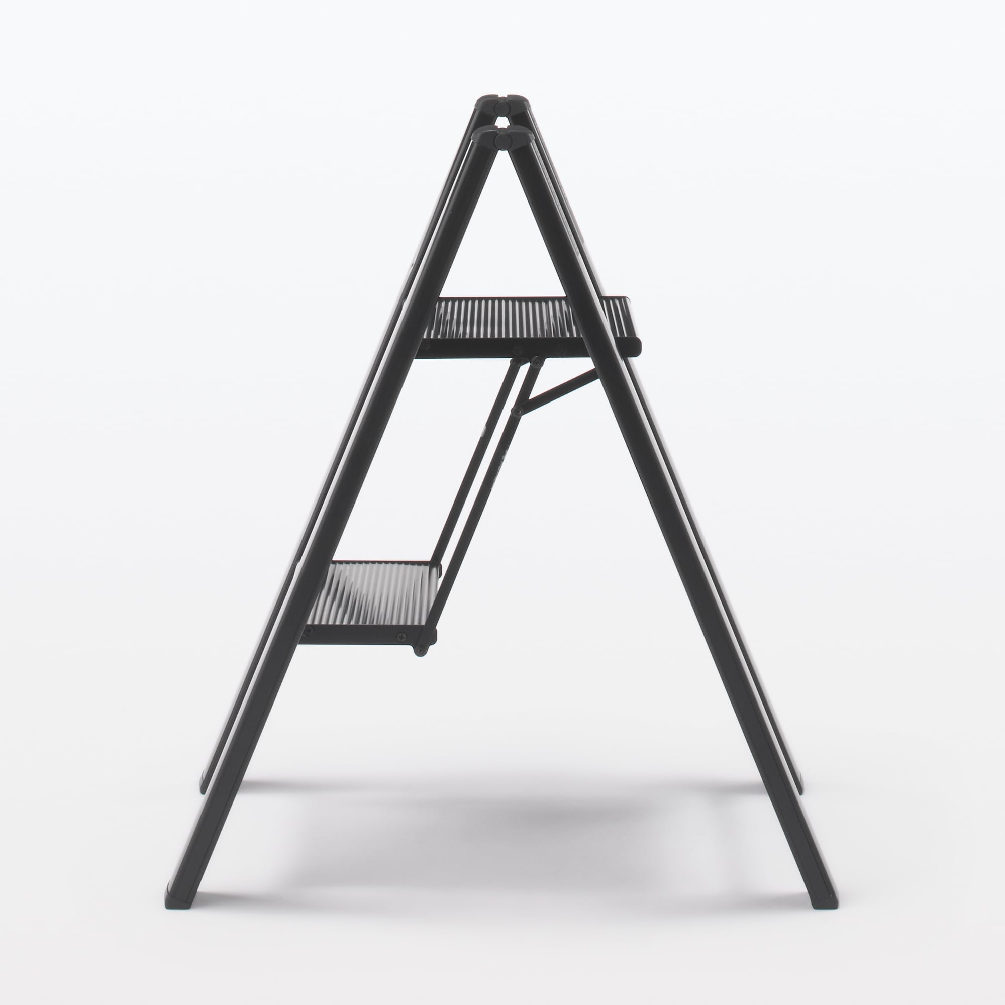 アルミ　　踏み台　２段　ダークグレー　