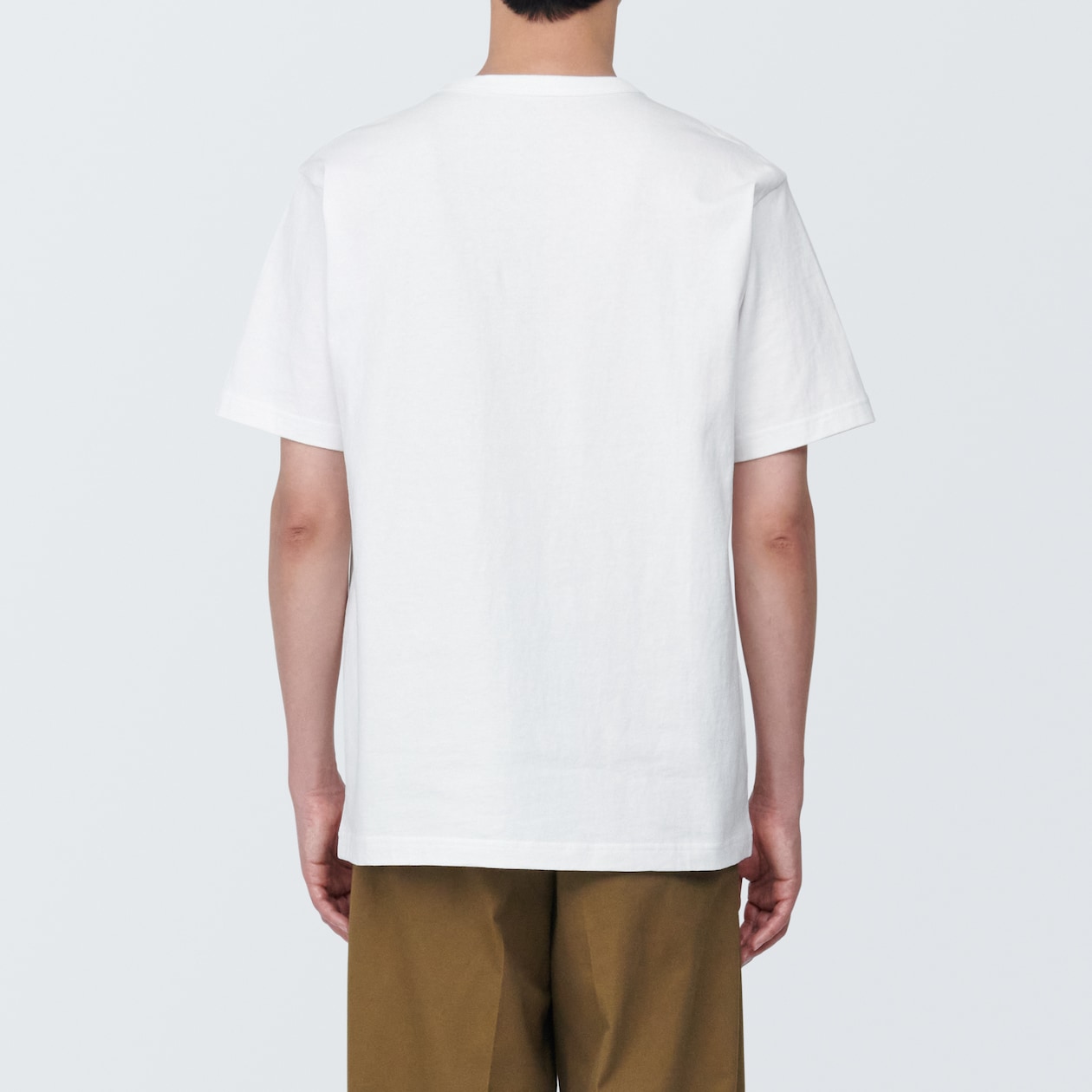 紳士　洗いざらし太番手クルーネック半袖Ｔシャツ