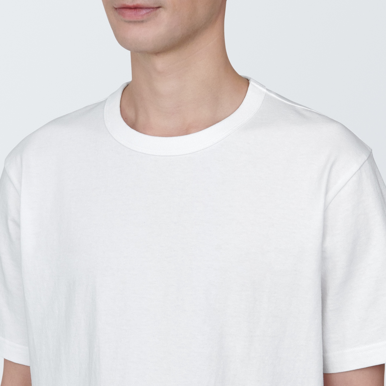紳士　洗いざらし太番手クルーネック半袖Ｔシャツ