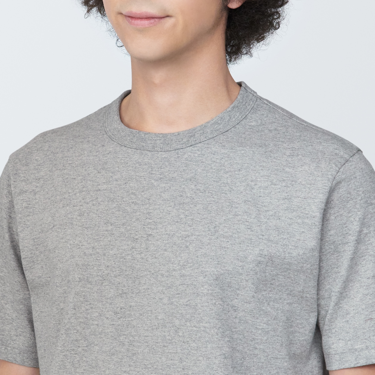 紳士　洗いざらし太番手クルーネック半袖Ｔシャツ