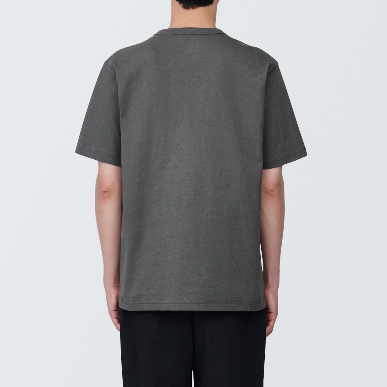 紳士　洗いざらし太番手クルーネック半袖Ｔシャツ