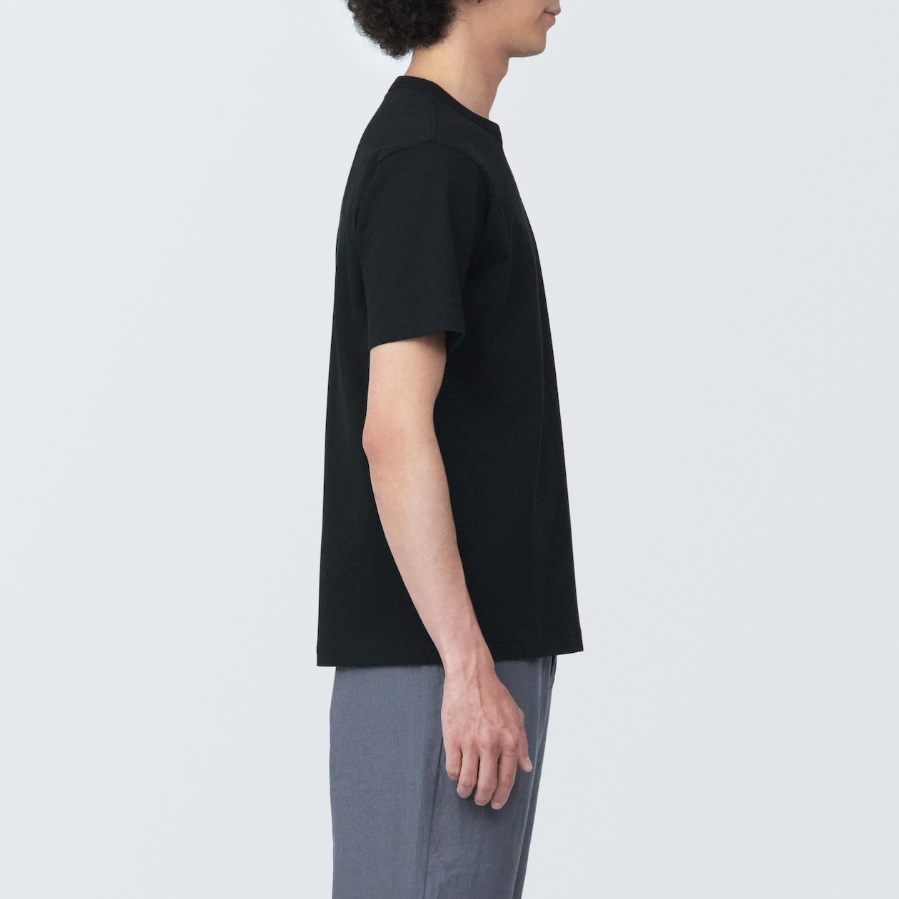 紳士　洗いざらし太番手クルーネック半袖Ｔシャツ