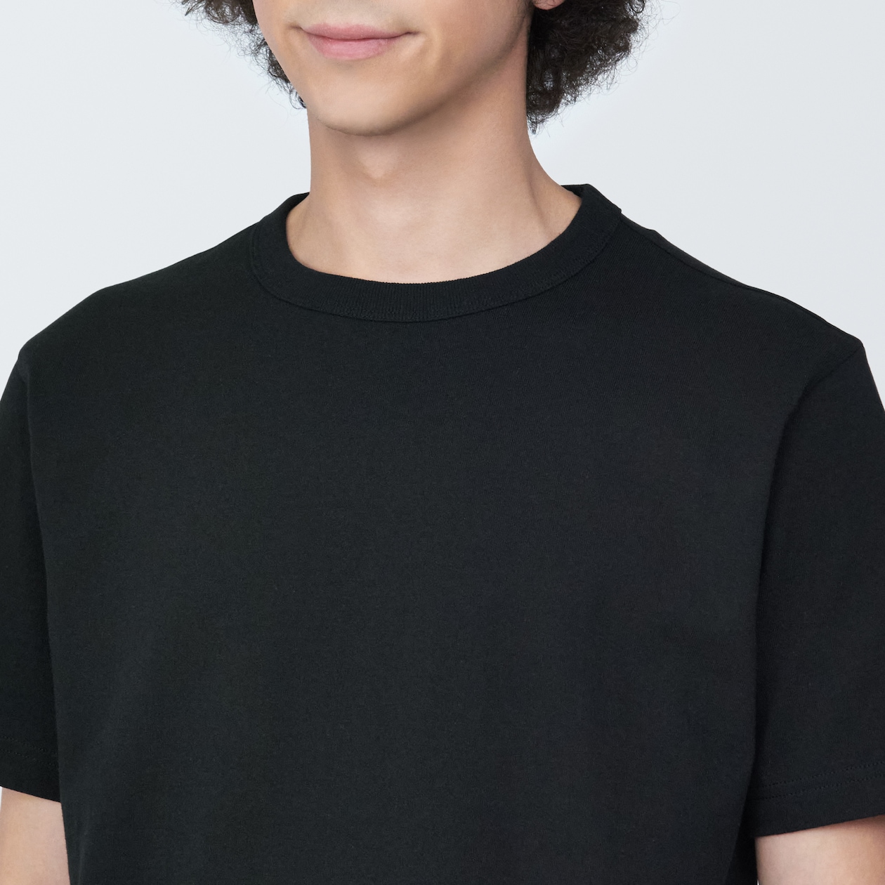 紳士　洗いざらし太番手クルーネック半袖Ｔシャツ