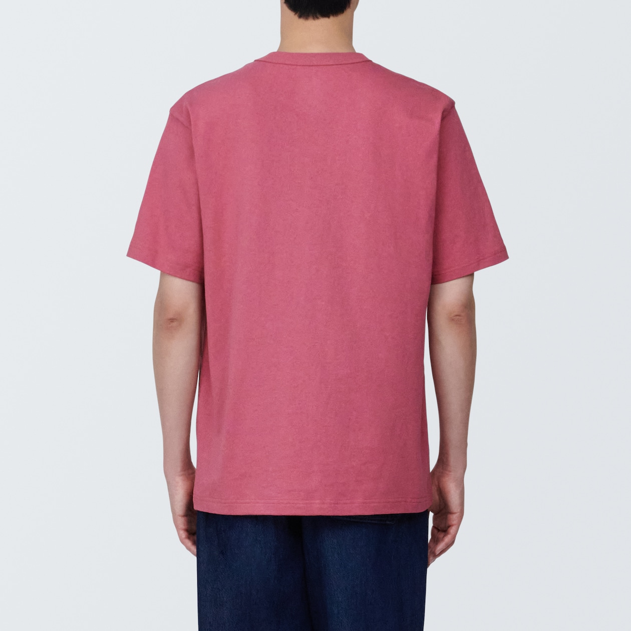 紳士　洗いざらし太番手クルーネック半袖Ｔシャツ