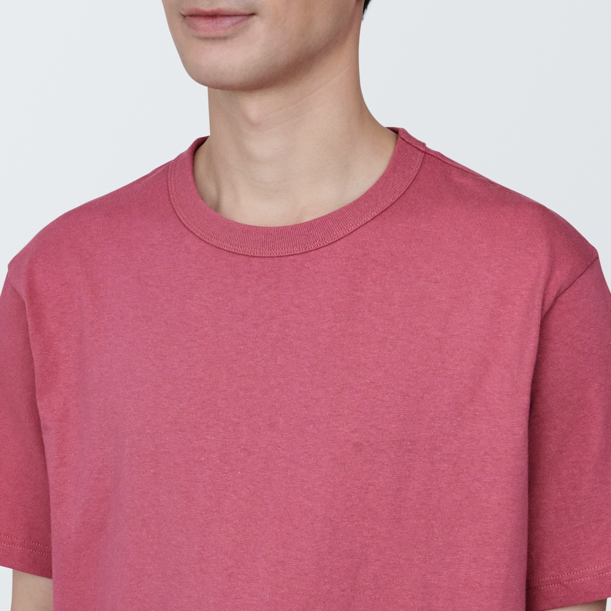 紳士　洗いざらし太番手クルーネック半袖Ｔシャツ