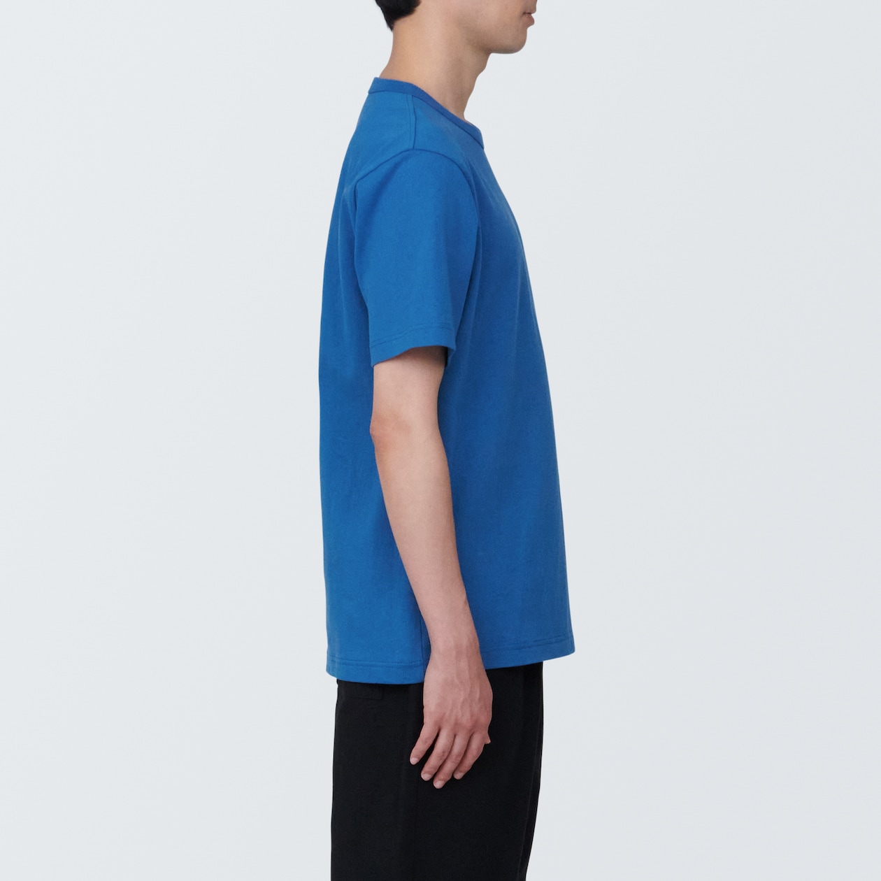 紳士　洗いざらし太番手クルーネック半袖Ｔシャツ
