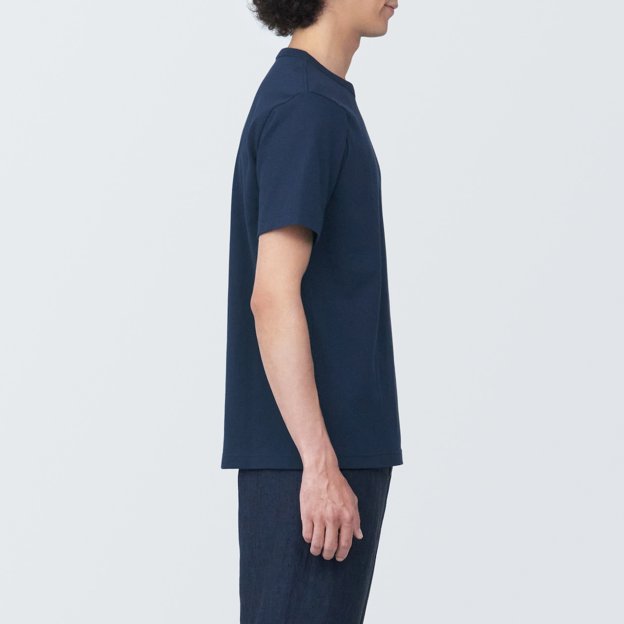 紳士　洗いざらし太番手クルーネック半袖Ｔシャツ