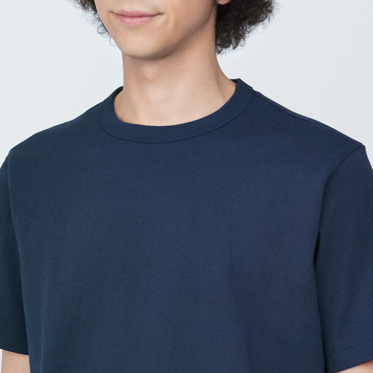 紳士　洗いざらし太番手クルーネック半袖Ｔシャツ