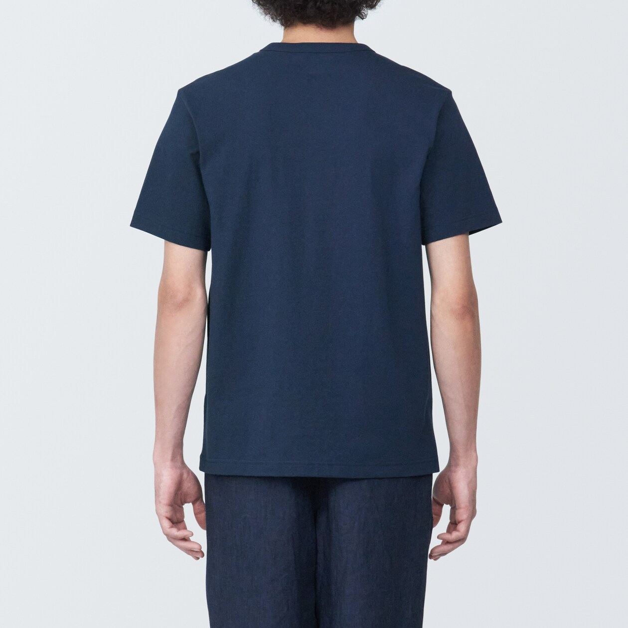 紳士　洗いざらし太番手クルーネック半袖Ｔシャツ