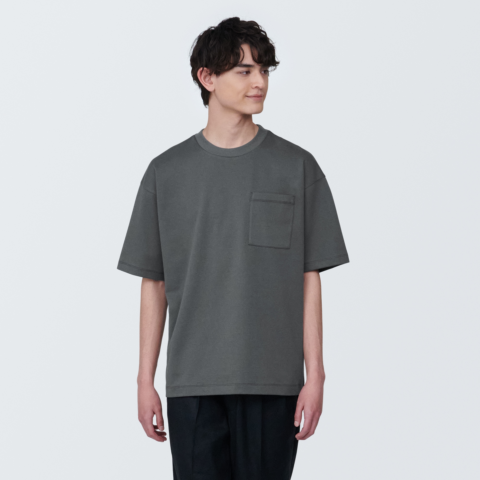 FORM UVカット　Tシャツ　【新品】 無印良品 tシャツ 紳士 涼感UVカットワイド半袖Tシャツ