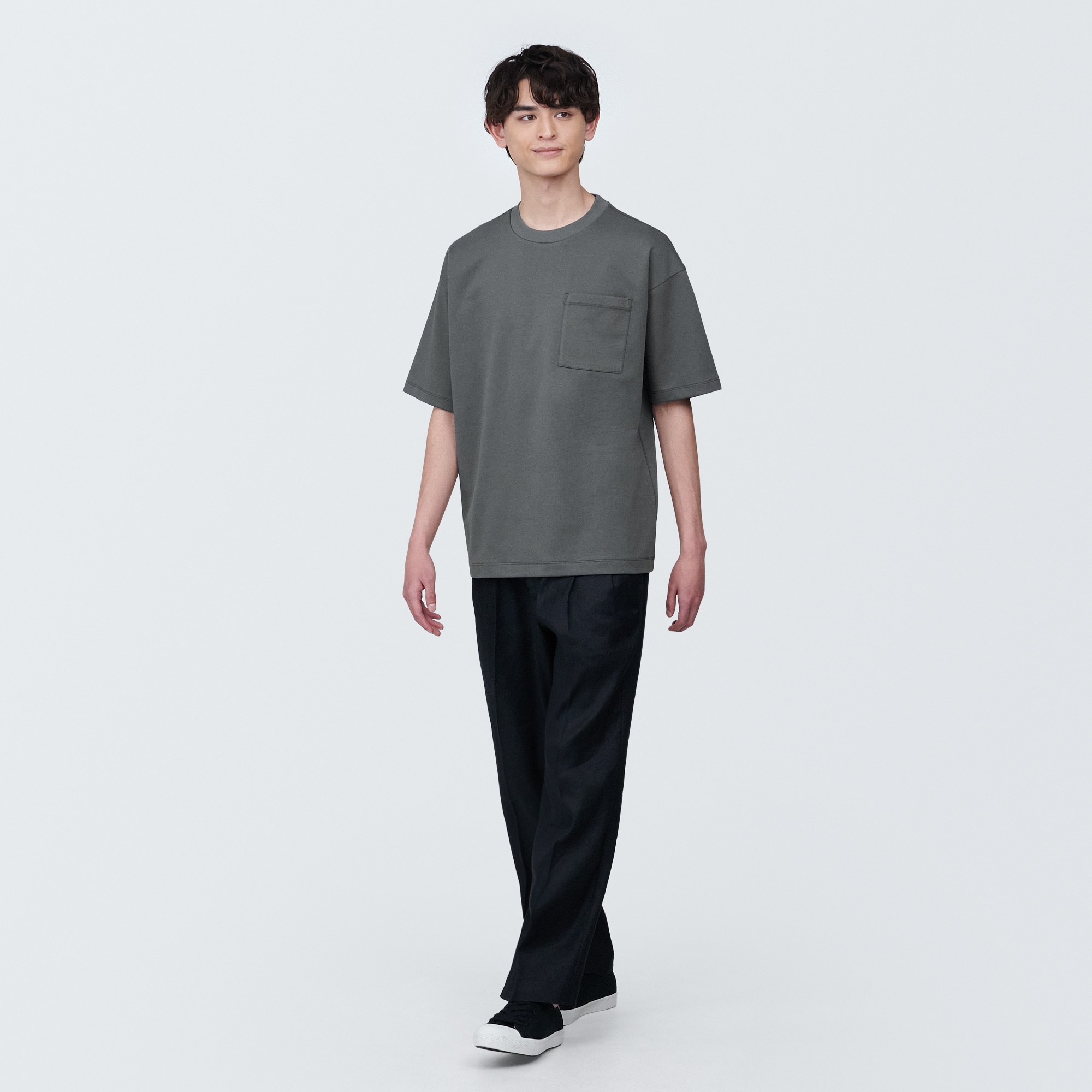 紳士　涼感ＵＶカットワイド半袖Ｔシャツ