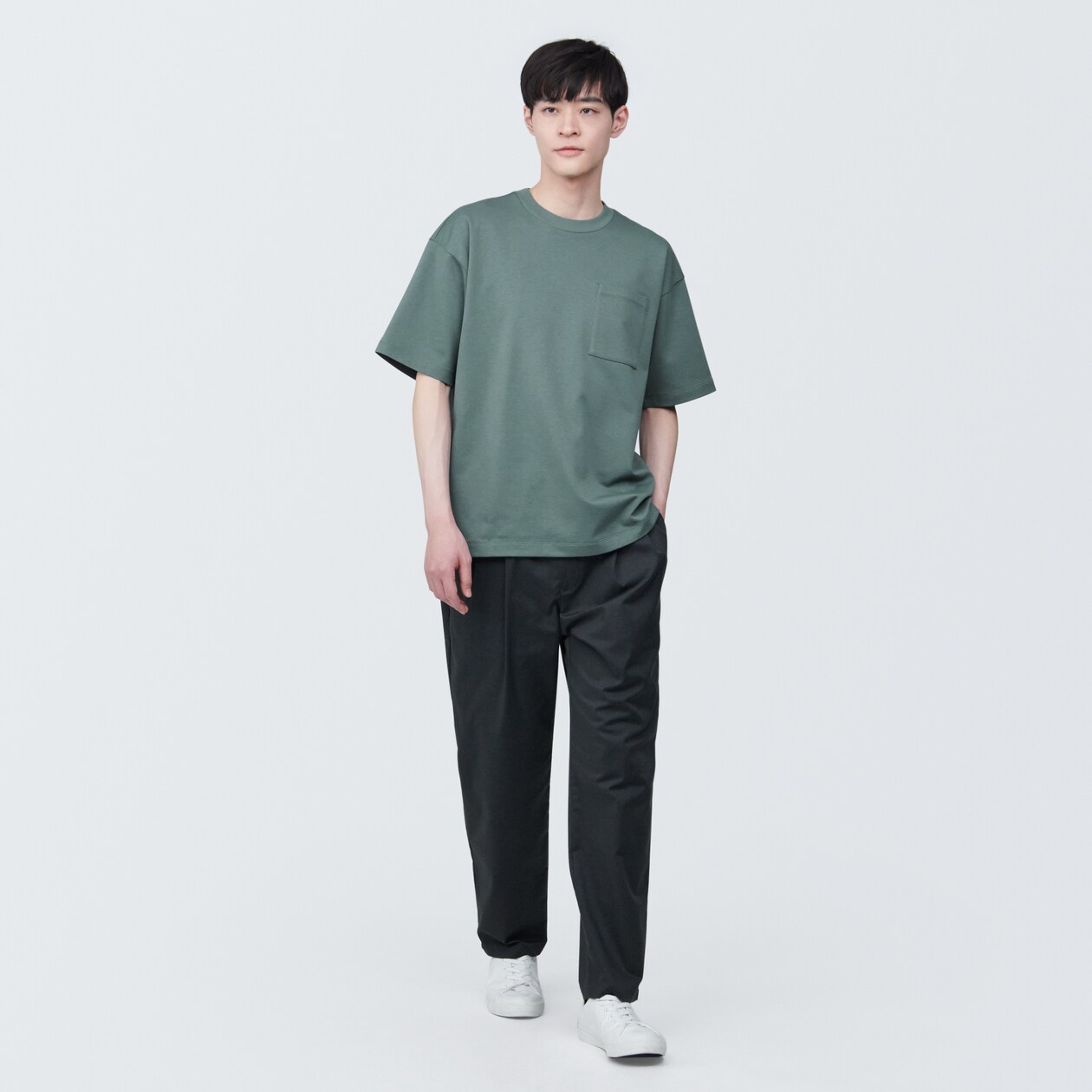 紳士　涼感ＵＶカットワイド半袖Ｔシャツ