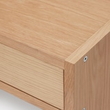 スタッキングシェルフ　カウンター　２列　オーク材突板